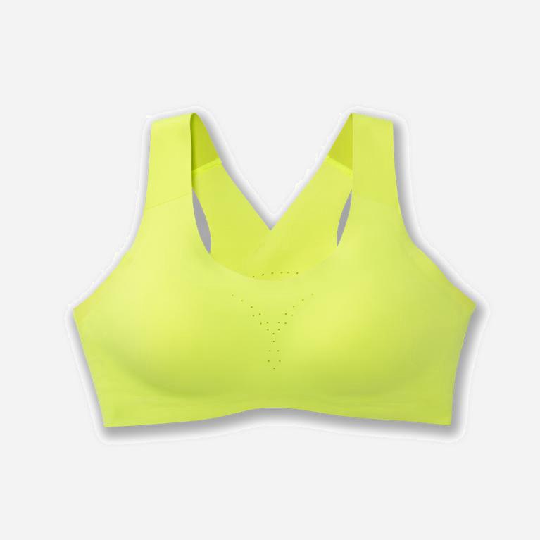 Brooks Dare Crossback Womens Running Bra Ireland Nightlife/GreenYellow (OZXQ-57413)